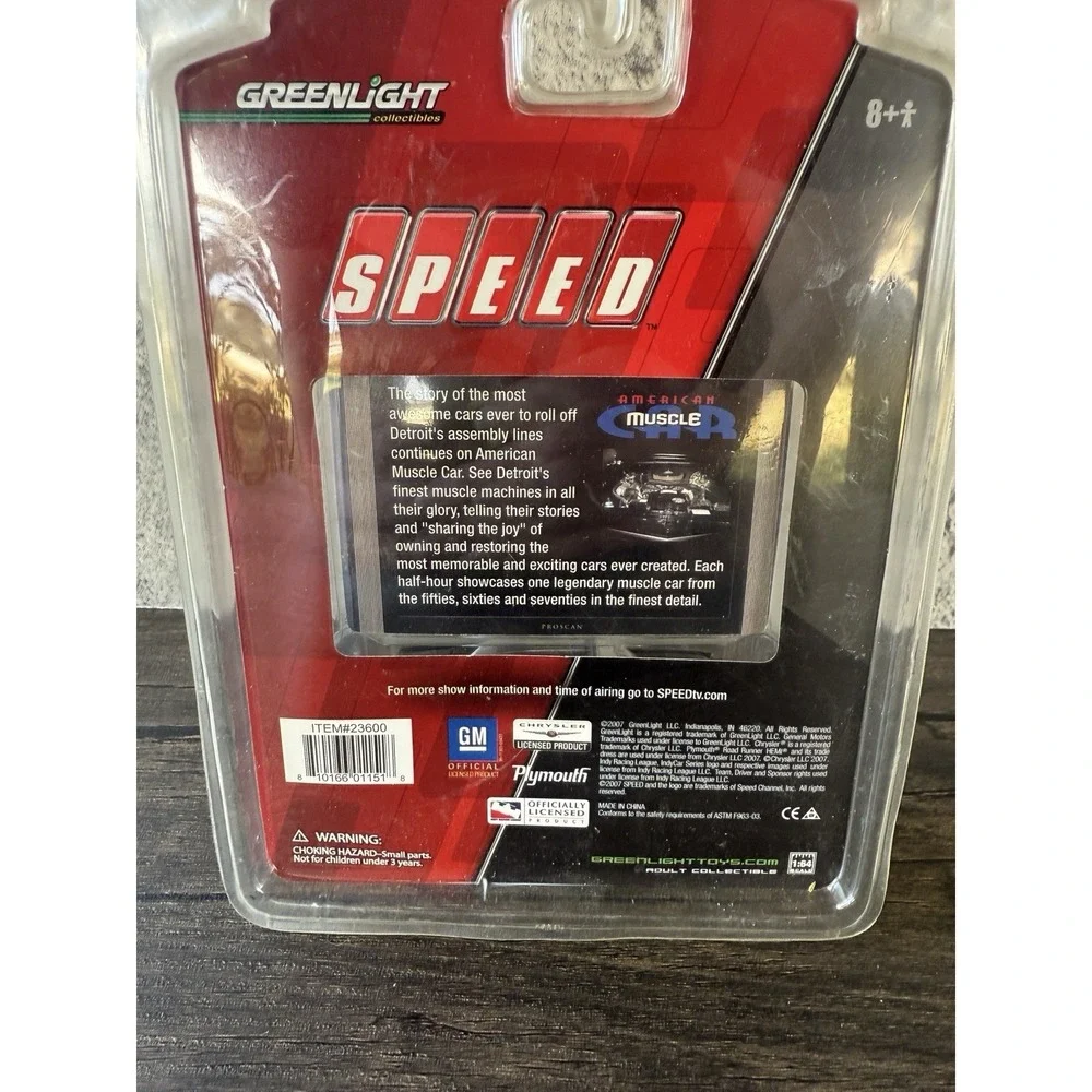 Greenlight Speed 1967 Pontiac GTO Convertible‎ Black 1:64 Diecast NEW NIP